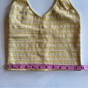 Full Tilt Yellow & White Striped Halter Tank Top Size Small Photo 4