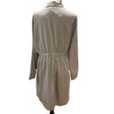 Torrid  Utility Jacket Tan Twill Cinched Tie Waist 4-Pocket Thigh Length Wmn Sz 1 Photo 3