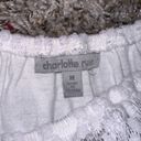 Charlotte Russe Stretchy White Lace Halter Top Tank stop Photo 2