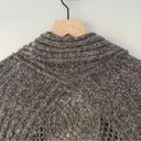 BCBGMAXAZRIA  Long Tunic Cardigan Sweater Cuffed Sleeves Crochet Knit Ribbed EUC Photo 8