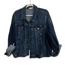 Lane Bryant  DENIM JACKET. Dark wash. Size: 24 Photo 0