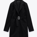 ZARA  Belted Blazer Black Dress Photo 2