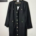 Tuckernuck  NEW Pomander Place Dress Keira Tweed Button Up Mini Dress Black Size Photo 2