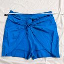 La Perla NWT  100% silk blue twisted shorts/beach cover/italy40 Photo 8