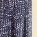 Rebecca Taylor  size 6 blue tweed sleeveless V neck fit and flare dress. Photo 6