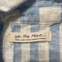 We The Free blue striped raw hem cropped shirt Photo 7