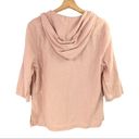 Charlie Paige  - Pink Linen Pullover Hoodie - Medium Photo 2