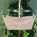 Meshki  Bandeau with Back Zipper, Nude Color with Silver Glitter Size Small Photo 0