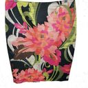 Trina Turk  Womens Kael Floral Straight Pencil Skirt Back Zip Pink Black Size 6 Photo 0