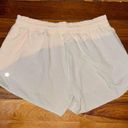 Lululemon Hotty Hot Short Asym Light Chrome/White sz:10 4” Photo 3