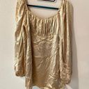 Majorelle  Carla Dress In Metallic Neutral Size M Photo 0