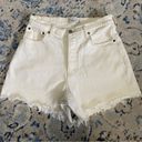 Abercrombie & Fitch  Curve Love High Rise The Dad Shorts Button Fly Cream 29 8 Photo 2