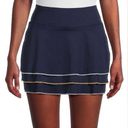 FILA  Backspin Flounce Tiered Mini Tennis Skort - Size XL - Navy - NWT Photo 0