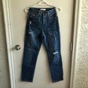 Forever 21 Slightly Distressed High Waisted Button Fly Denim Jeans Photo 1