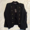 Tommy Hilfiger  Military Band Button Blazer Jacket Women Small Blue New NWT Photo 12