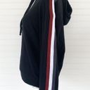 Who What Wear  Black Striped Arm Hoodie Sweatshirt Photo 67