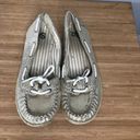 SO Women's  Brand Casual Flats Gold Shimmer Size 6.5 Medium Photo 1