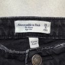 Abercrombie & Fitch A&F Curve Love Skinny High Rise 28 Black Ripped Photo 4