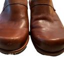 Ecco  Brown Leather Clog Mules - Size 39 Photo 4