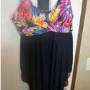 Twisted Size 14 - 16 • 1x • BloomChic • tropical floral  hanky hem swim dress Photo 2