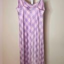 J.Crew  Collection Ruffle-hem Slip Dress Purple Pink Gingham Size 4 BP892 NWOT Photo 1