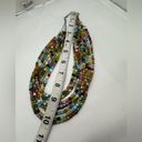 Multicolor Glass Bead Necklace and Bracelet Photo 3