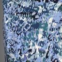 Nine West  Blue & White Print Chrystie Cuffed Capri Pockets Mid Rise Size 8 Photo 9