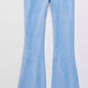 Aerie NWT  Groove Flare Yoga Pants Ribbed Velour Powder Blue Size Small Photo 2