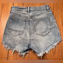 We The Free Free People  Curvy Vintage High Rise Distressed Denim Shorts Size 28 Photo 8