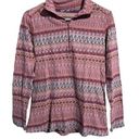 Woolrich  Aztec Print Quarter Zip Pullover Jacket Top Medium Womens M Cotton Photo 0