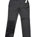 Dress Barn  Gray and Black Plaid Stretch Career Work Pants Size 6 NWT Photo 0