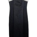 Alex Evenings  Formal Maxi Dress Sleeveless Pleated Square Neck Black White 8 Photo 0