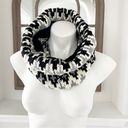 Old Navy  Neck Warmer Holiday Print Knit Black Cream Grey One Size NWT Photo 5