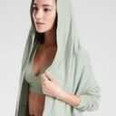 Athleta  Nirvana Wear Two Ways Wrap Open Front Cardigan Sweater Heather Gray, S Photo 12