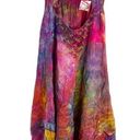 Denim 24/7 NWOT Rainbow Tie Dye Halter Flare Dress Colorful Beading Size 30W Photo 0