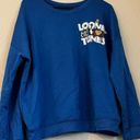 Looney Tunes  Graphic shirt That's All Folks Womens Medium Ladies L Blue Photo 2