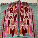 PAY'S | PPAAYYSS Boho Western Poncho "Caravan of Flight" Blue Pink Red One Size Size M Photo 8