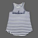 Grayson Threads White/Blue Striped Weekend Tank Top, Women's XS Photo 1