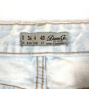 Denim & Co  Light Blue Acid Wash Bleached Cuffed High Rise Denim Jean Shorts Sz 4 Photo 3