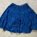 Studio West  Blue A-Line Flowy Tiered Skirt | Size Medium Photo 0