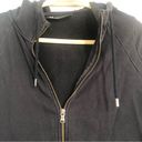 Under Armour black zip up hoodie sweatshirt women’s size medium stripe zipper Photo 2