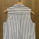 Equipment Cinema striped sleeveless button down top Small Photo 4