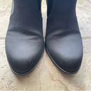 Unisa Black Satin Silver Block Heel Ankle Boots Size 6.5 Photo 10