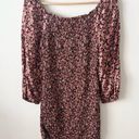 Jessica Simpson  Sz S Womens Black Pink Floral Smocked Bodycon Dress Country Photo 3