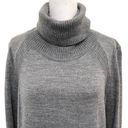 Lululemon  100% Merino Wool Turtleneck Kangaroo Pocket Thumbholes Gray size 6 Photo 1