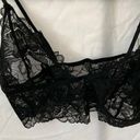 Free People : intimately fp- Everyday Lace Long Line~Black lace bralette- 2- sz M Photo 0