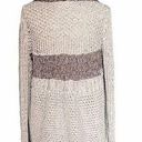 CAbi  Sweater Shadow Circle Gray Shawl Collar Chunky Knit Open Cardigan Sz Medium Photo 1
