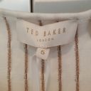 Ted Baker 💕💕 Relioa Metallic Jacquard Dress White Photo 8