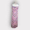 Socialite  Printed Tiered Halter Maxi Dress | Large | Boho Chic Elegance Photo 4