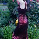 Macy's Burgundy Prom Dress Photo 1